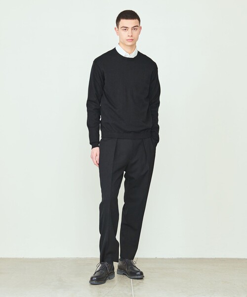 UNITED ARROWS & SONS（ユナイテッドアローズアンドサンズ）の「＜UNITED ARROWS & SONS＞ H/G CREW SWEATER/ニット（ニット/セーター・メンズ・ブラック/パープル/グレー・M/L/XL）」の8枚目の写真