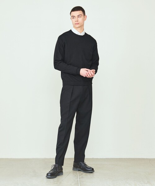 UNITED ARROWS & SONS（ユナイテッドアローズアンドサンズ）の「＜UNITED ARROWS & SONS＞ H/G CREW SWEATER/ニット（ニット/セーター・メンズ・ブラック/パープル/グレー・M/L/XL）」の9枚目の写真