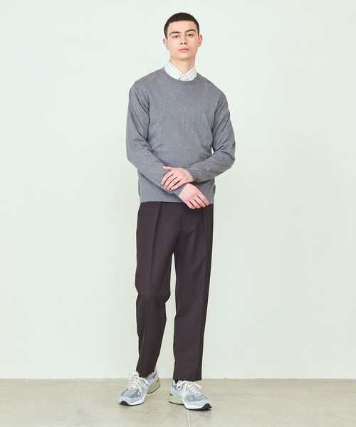 UNITED ARROWS & SONS（ユナイテッドアローズアンドサンズ）の「＜UNITED ARROWS & SONS＞ H/G CREW SWEATER/ニット（ニット/セーター・メンズ・ブラック/パープル/グレー・M/L/XL）」の11枚目の写真