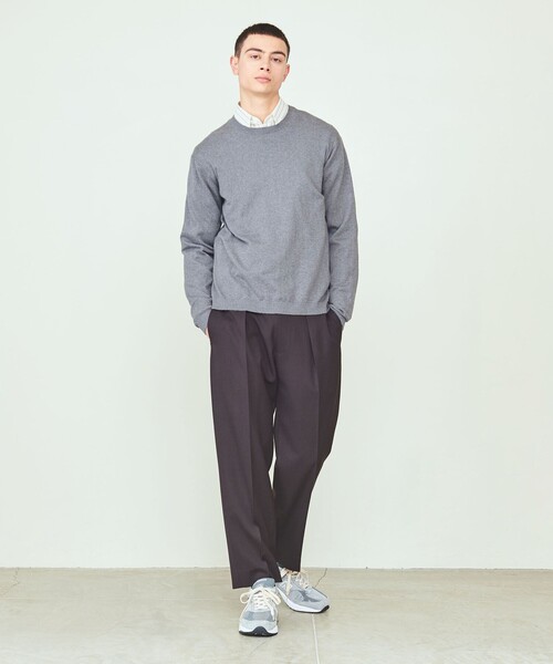 UNITED ARROWS & SONS（ユナイテッドアローズアンドサンズ）の「＜UNITED ARROWS & SONS＞ H/G CREW SWEATER/ニット（ニット/セーター・メンズ・ブラック/パープル/グレー・M/L/XL）」の12枚目の写真