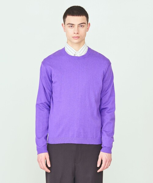 UNITED ARROWS & SONS（ユナイテッドアローズアンドサンズ）の「＜UNITED ARROWS & SONS＞ H/G CREW SWEATER/ニット（ニット/セーター・メンズ・ブラック/パープル/グレー・M/L/XL）」の13枚目の写真