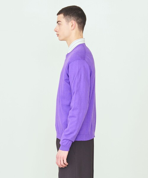 UNITED ARROWS & SONS（ユナイテッドアローズアンドサンズ）の「＜UNITED ARROWS & SONS＞ H/G CREW SWEATER/ニット（ニット/セーター・メンズ・ブラック/パープル/グレー・M/L/XL）」の14枚目の写真