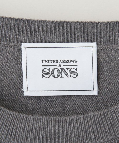 UNITED ARROWS & SONS（ユナイテッドアローズアンドサンズ）の「＜UNITED ARROWS & SONS＞ H/G CREW SWEATER/ニット（ニット/セーター・メンズ・ブラック/パープル/グレー・M/L/XL）」の21枚目の写真
