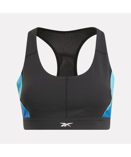 Reebok（リーボック）の「ラックス レーサーバック カラーブロック ブラトップ / LUX RACER BRA - CB（スポーツブラ・レディース・ライトブルー/ブラック/ベージュ・XX-LARGE/X-LARGE/LARGE/MEDIUM/SMALL/X-SMALL）」の8枚目の写真