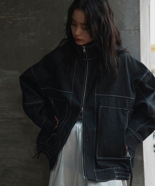 hellam（へラム）の「Wジップデニムブルゾン（ブルゾン）」 - WEAR
