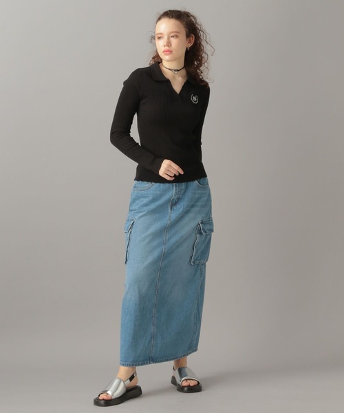 FOREVER 21(フォーエバー トゥエンティーワン)の「【2024SS】襟付きリブニット(ニット/セーター・レディース・ブルー/ブラック/ライトグレー・FREE)」の13枚目の写真