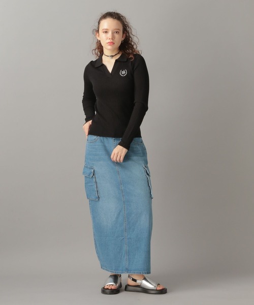 FOREVER 21(フォーエバー トゥエンティーワン)の「【2024SS】襟付きリブニット(ニット/セーター・レディース・ブルー/ブラック/ライトグレー・FREE)」の14枚目の写真