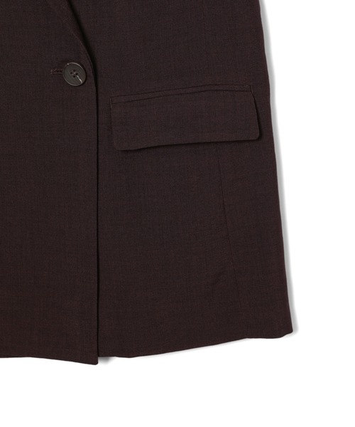 VIS(ビス)の「美easyテーラードジャケット【洗える】(テーラードジャケット・レディース・ネイビー/グレー/キナリ/ブラック/ダークブラウン・S/M)」の11枚目の写真