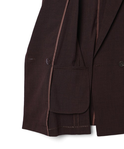 VIS(ビス)の「美easyテーラードジャケット【洗える】(テーラードジャケット・レディース・ネイビー/グレー/キナリ/ブラック/ダークブラウン・S/M)」の13枚目の写真