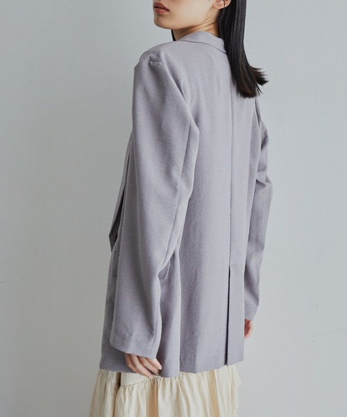 VIS(ビス)の「美easyテーラードジャケット【洗える】(テーラードジャケット・レディース・ネイビー/グレー/キナリ/ブラック/ダークブラウン・S/M)」の21枚目の写真