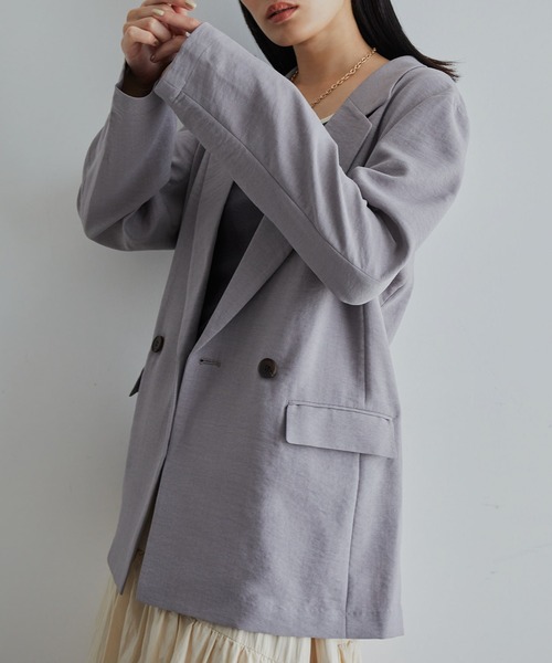 VIS(ビス)の「美easyテーラードジャケット【洗える】(テーラードジャケット・レディース・ネイビー/グレー/キナリ/ブラック/ダークブラウン・S/M)」の20枚目の写真