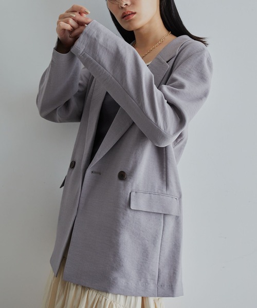 VIS（ビス）の「美easyテーラードジャケット【洗える