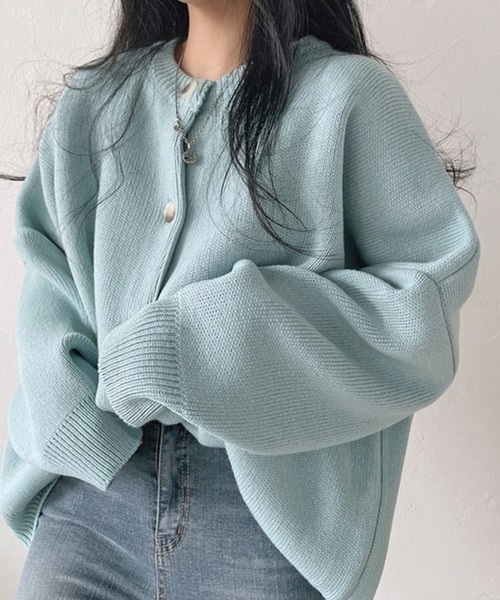 aimoha（アイモハ）の「ゆっとりシルエットカーディガン（カーディガン/ボレロ・レディース・ブラック/グリーン/ベージュ・FREE）」の10枚目の写真