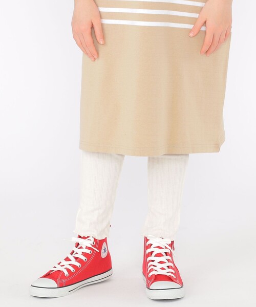 SHIPS(シップス)の「SHIPS KIDS:145~170cm /〈接触冷感/UVカット〉リブ レギンス(レギンス/スパッツ・キッズ・ライトグレー/ピンク/ナチュラル・X-LARGE/XX-LARGE)」の1枚目の写真