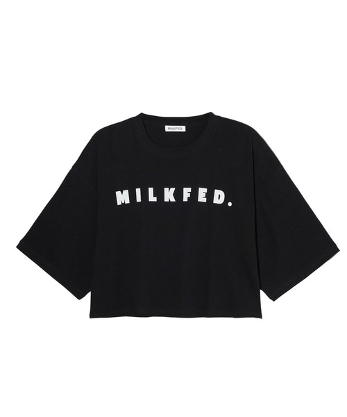MILKFED.（ミルクフェド）の「MILKFED. WIDE S/S TOP（Tシャツ/カットソー・レディース・ベージュ/ネイビー/ブラック/ホワイト・ONE SIZE）」の8枚目の写真