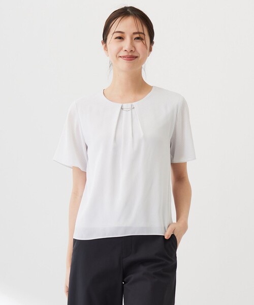 【セール】シアーストライプ カットソー(Tシャツ/カットソー)|J.PRESS(ジェイプレス)