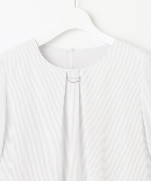 J.PRESS（ジェイプレス）の「シアーストライプ カットソー（Tシャツ/カットソー・レディース・ライトグレー系1/ホワイト系1/ホワイト系・MEDIUM/LARGE）」の16枚目の写真