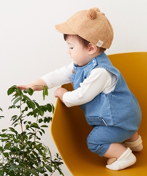 petit main(プティマイン)の「【プティプラ】ロンパース(ロンパース・キッズ・オフホワイト/ライトピンク/ライトブルー/ブラック/イエロー・70cm/80cm)」の8枚目の写真