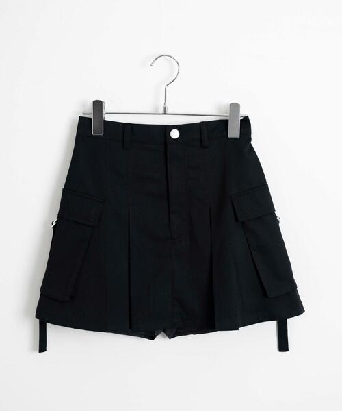 WEGO（ウィゴー）の「WEGO/カーゴチノプリーツスカパン（スカート・レディース・ブラック/ベージュ・FREE）」の11枚目の写真
