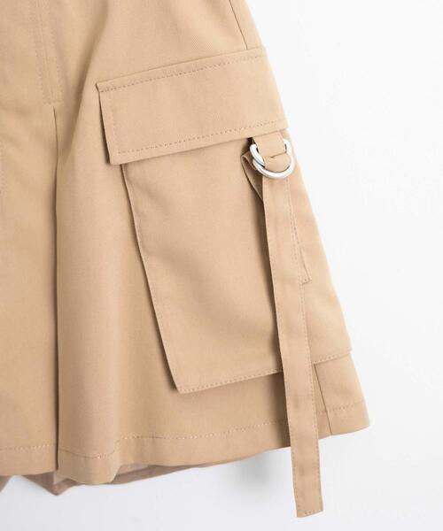 WEGO（ウィゴー）の「WEGO/カーゴチノプリーツスカパン（スカート・レディース・ブラック/ベージュ・FREE）」の7枚目の写真