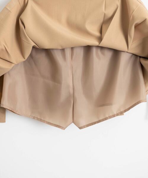 WEGO（ウィゴー）の「WEGO/カーゴチノプリーツスカパン（スカート・レディース・ブラック/ベージュ・FREE）」の4枚目の写真