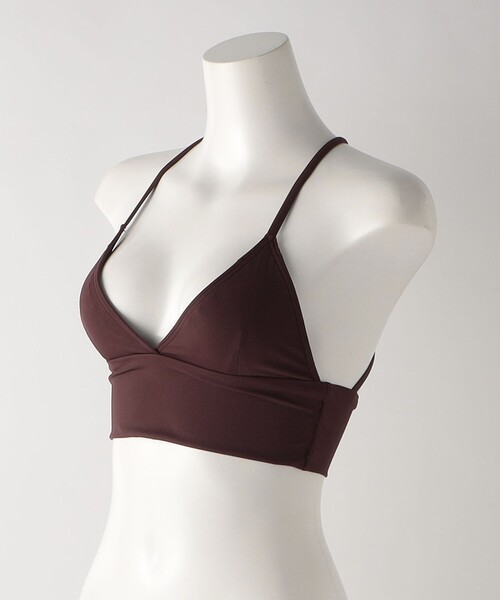 TAARA clothing（タアラクロージング）の「＜TAARA＞STRAP CROP TOP/スイムウエア（水着・レディース・ブラック/パープル・S）」の4枚目の写真