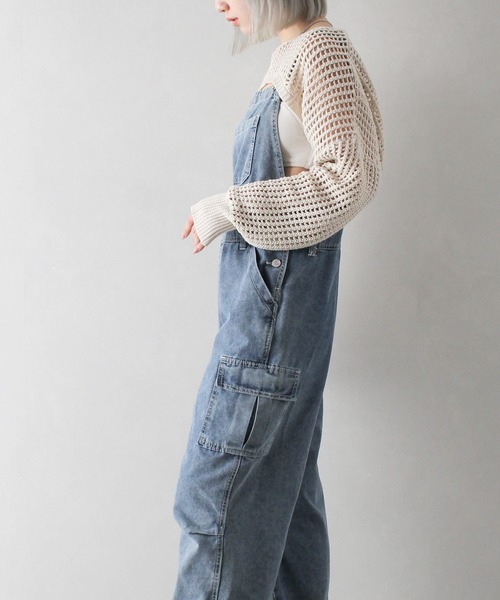 SpRay（スプレイ）の「デニムカーゴサロペット（サロペット/オーバーオール・レディース・ブラック系その他/ブルー系その他2/ブルー系その他・FREE）」の15枚目の写真