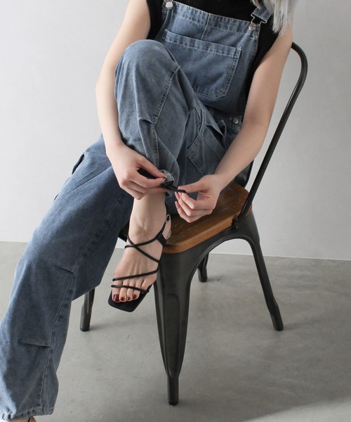 SpRay（スプレイ）の「デニムカーゴサロペット（サロペット/オーバーオール・レディース・ブラック系その他/ブルー系その他2/ブルー系その他・FREE）」の17枚目の写真