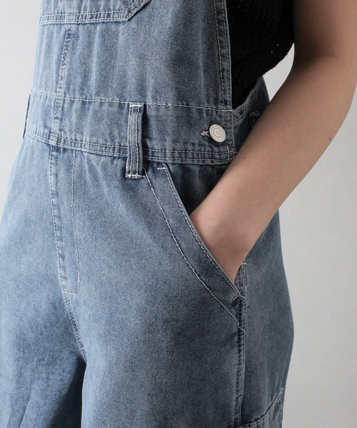 SpRay（スプレイ）の「デニムカーゴサロペット（サロペット/オーバーオール・レディース・ブラック系その他/ブルー系その他2/ブルー系その他・FREE）」の22枚目の写真