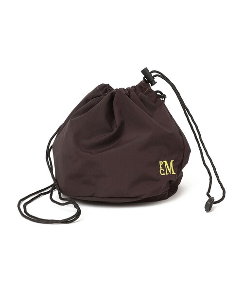 PARROTT CANVAS（パロットキャンバス）の「PARROTT CANVAS:PCM DRAW BAG（ショルダーバッグ・レディース・ブラウン/ネイビー/ピンク系・ONE SIZE）」の4枚目の写真