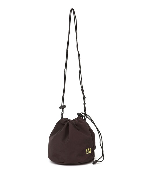 PARROTT CANVAS（パロットキャンバス）の「PARROTT CANVAS:PCM DRAW BAG（ショルダーバッグ・レディース・ブラウン/ネイビー/ピンク系・ONE SIZE）」の9枚目の写真