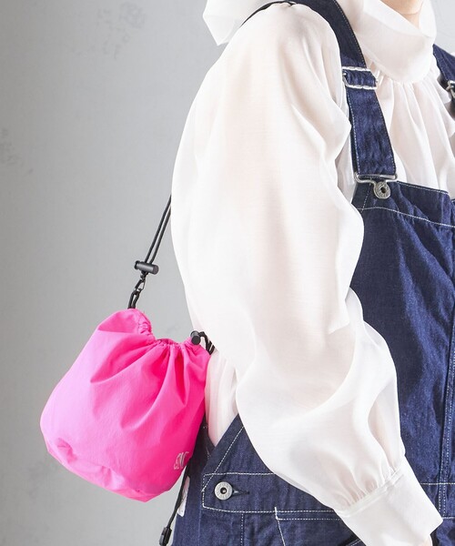 PARROTT CANVAS（パロットキャンバス）の「PARROTT CANVAS:PCM DRAW BAG（ショルダーバッグ・レディース・ブラウン/ネイビー/ピンク系・ONE SIZE）」の16枚目の写真