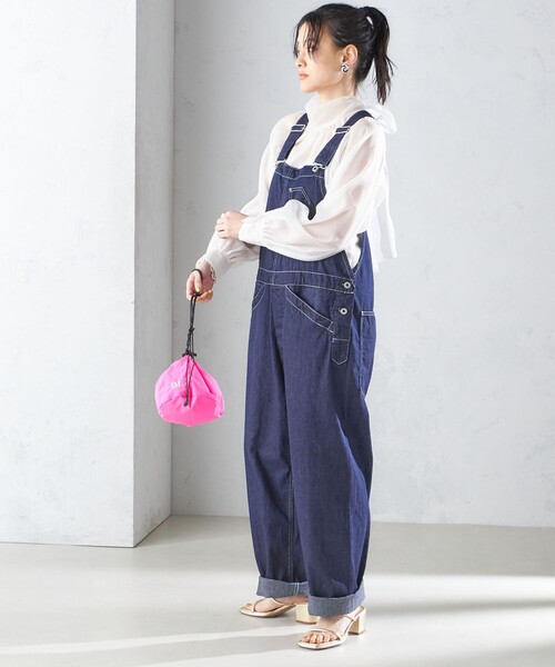 PARROTT CANVAS（パロットキャンバス）の「PARROTT CANVAS:PCM DRAW BAG（ショルダーバッグ・レディース・ブラウン/ネイビー/ピンク系・ONE SIZE）」の18枚目の写真