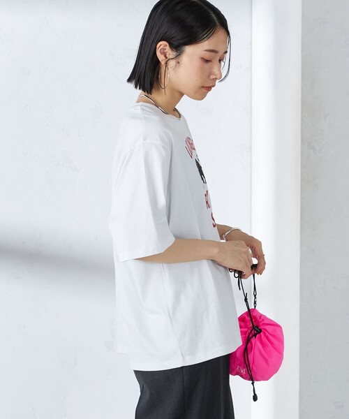 PARROTT CANVAS（パロットキャンバス）の「PARROTT CANVAS:PCM DRAW BAG（ショルダーバッグ・レディース・ブラウン/ネイビー/ピンク系・ONE SIZE）」の21枚目の写真