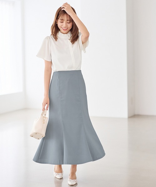 alotta(アロッタ)の「美ラインロングマーメイドスカート(スカート・レディース・ピンクベージュ/ブラック/ブルー・MEDIUM/X-LARGE/LARGE)」の5枚目の写真