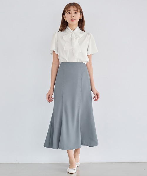 alotta(アロッタ)の「美ラインロングマーメイドスカート(スカート・レディース・ピンクベージュ/ブラック/ブルー・MEDIUM/X-LARGE/LARGE)」の6枚目の写真