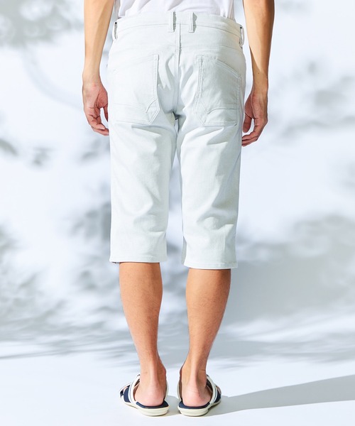 HIDEAWAYS NICOLE（ハイダウェイニコル）の「アラカルトデニムクロップドパンツ（デニムパンツ・メンズ・ブルー/オフホワイト/インディゴブルー・LARGE/MEDIUM/SMALL/X-LARGE）」の7枚目の写真