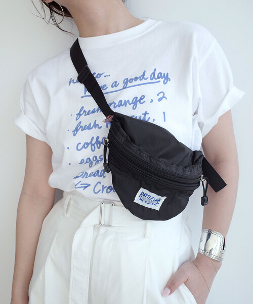 SLOBE IENA(スローブイエナ)の「【BATTLE LAKE/バトルレイク】ウエストポーチ(ボディバッグ/ウエストポーチ・レディース・ブルー/グレー/ブラック・FREE)」の4枚目の写真