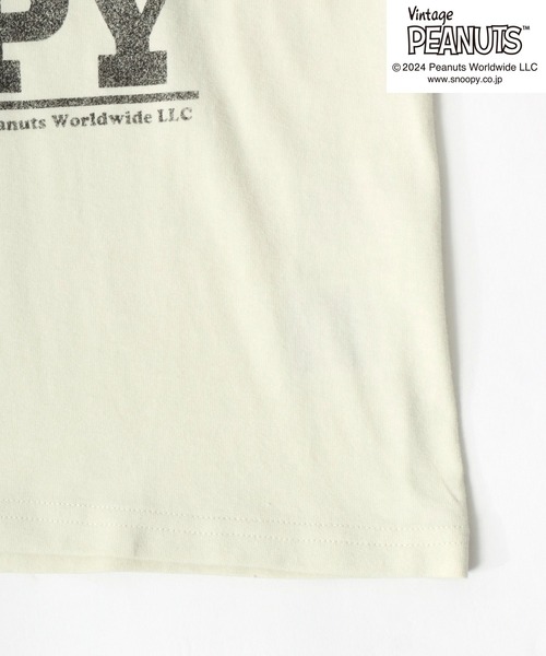 PEANUTS(ピーナッツ)の「「ユニセックス」FRUIT OF THE LOOM×PEANUTS コラボ スヌーピーヴィンテージキャラクタープリント半袖Tシャツ メンズ レディース(Tシャツ/カットソー・レディース・アイボリー/サックスブルー・M/L/S)」の21枚目の写真