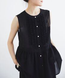 le.coeur blanc | フロントフリルペプラムブラウス(シャツ/ブラウス)