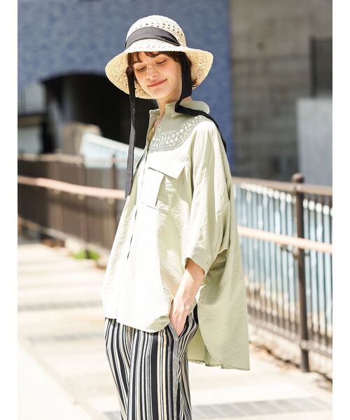 cottonyakwool haneycombwaffle チュニック トップス