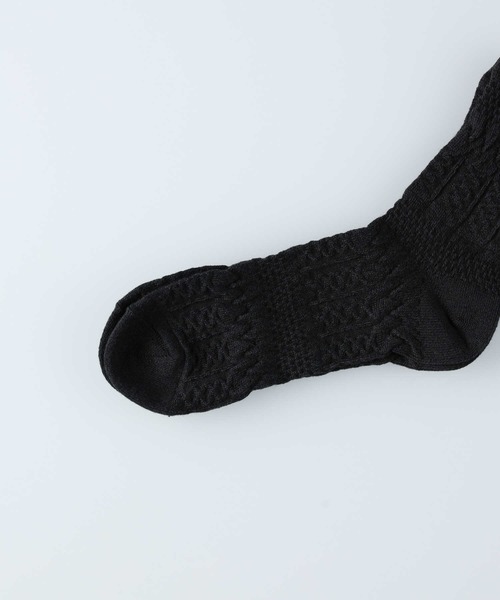 Right-on（ライトオン）の「【BASIC SOCKS】スマイルフロート ソックス（ソックス/靴下・レディース・ブラウン/ブラック・フリー）」の9枚目の写真