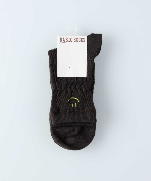 Right-on（ライトオン）の「【BASIC SOCKS】スマイルフロート ソックス（ソックス/靴下・レディース・ブラウン/ブラック・フリー）」の13枚目の写真