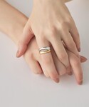 ete（エテ）の「○[オブジェ] テーパー バイカラー リング（リング