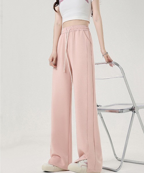 Miniministore（ミニミニストア）の「スウエットパンツレディース ロングパンツ（スウェットパンツ・レディース・ベージュ/パープル/ピンク/グレー/ブラック/ホワイト・FREE）」の6枚目の写真