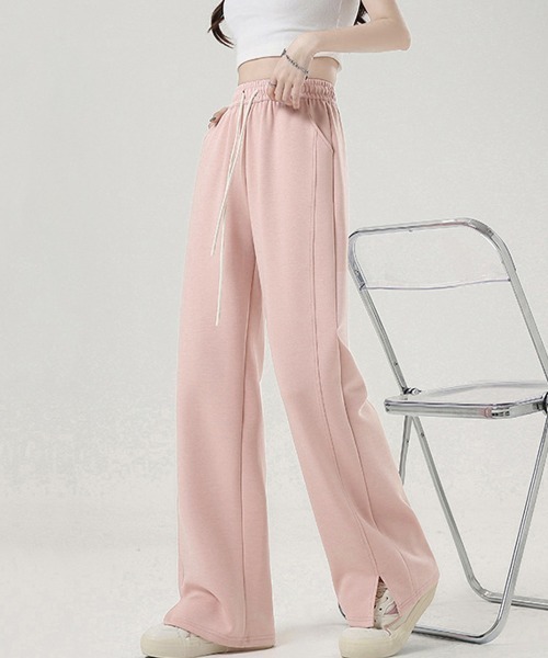 Miniministore（ミニミニストア）の「スウエットパンツレディース ロングパンツ（スウェットパンツ・レディース・ベージュ/パープル/ピンク/グレー/ブラック/ホワイト・FREE）」の19枚目の写真