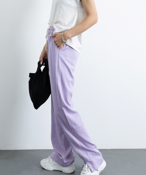 Miniministore（ミニミニストア）の「スウエットパンツレディース ロングパンツ（スウェットパンツ・レディース・ベージュ/パープル/ピンク/グレー/ブラック/ホワイト・FREE）」の7枚目の写真