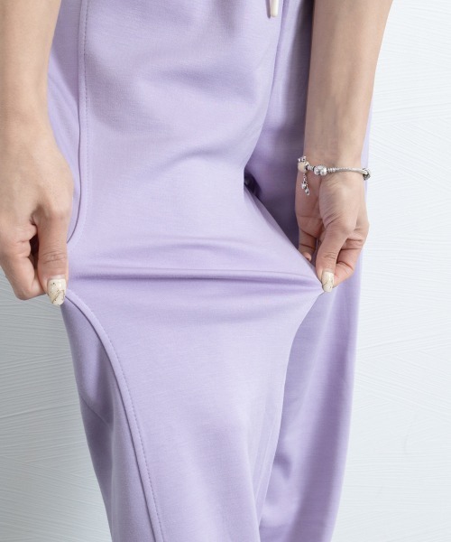 Miniministore（ミニミニストア）の「スウエットパンツレディース ロングパンツ（スウェットパンツ・レディース・ベージュ/パープル/ピンク/グレー/ブラック/ホワイト・FREE）」の10枚目の写真