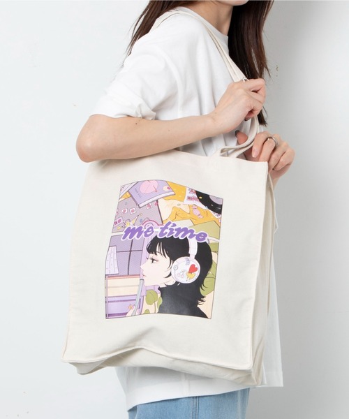 WEGO(ウィゴー)の「∴WEGO/別注オハナトートバッグ(トートバッグ・レディース・ナチュラル・FREE)」の10枚目の写真