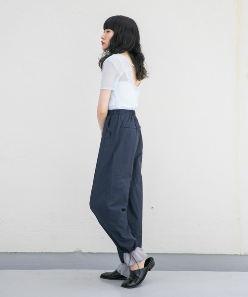 KBF（ケイビーエフ）の「バックオープンメッシュTEE（Tシャツ/カットソー・レディース・ライトブルー/ネイビー/イエロー・ONE）」の15枚目の写真